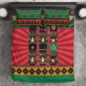 Black Nutcrackers Bedding Set Afro Christmas