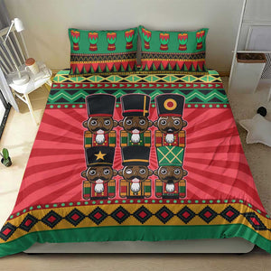 Black Nutcrackers Bedding Set Afro Christmas