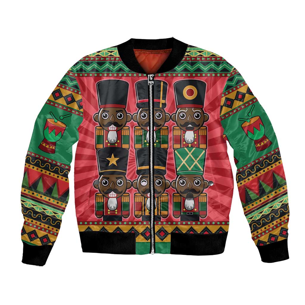 Black Nutcrackers Bomber Jacket Afro Christmas