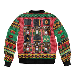 Black Nutcrackers Bomber Jacket Afro Christmas