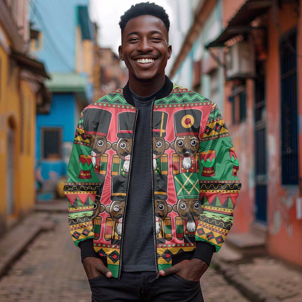 Black Nutcrackers Bomber Jacket Afro Christmas