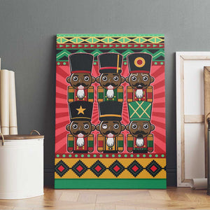 Black Nutcrackers Canvas Wall Art Afro Christmas