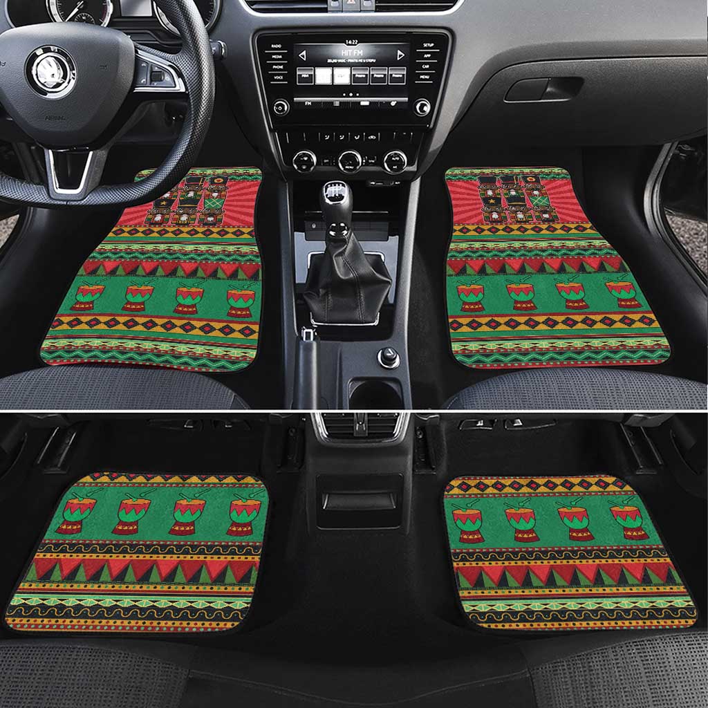 Black Nutcrackers Car Mats Afro Christmas