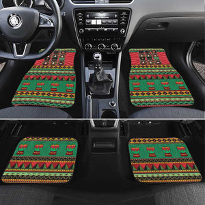 Black Nutcrackers Car Mats Afro Christmas