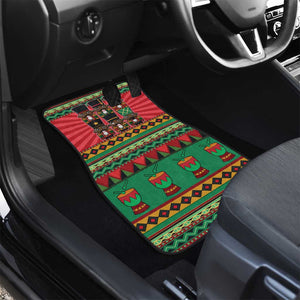 Black Nutcrackers Car Mats Afro Christmas