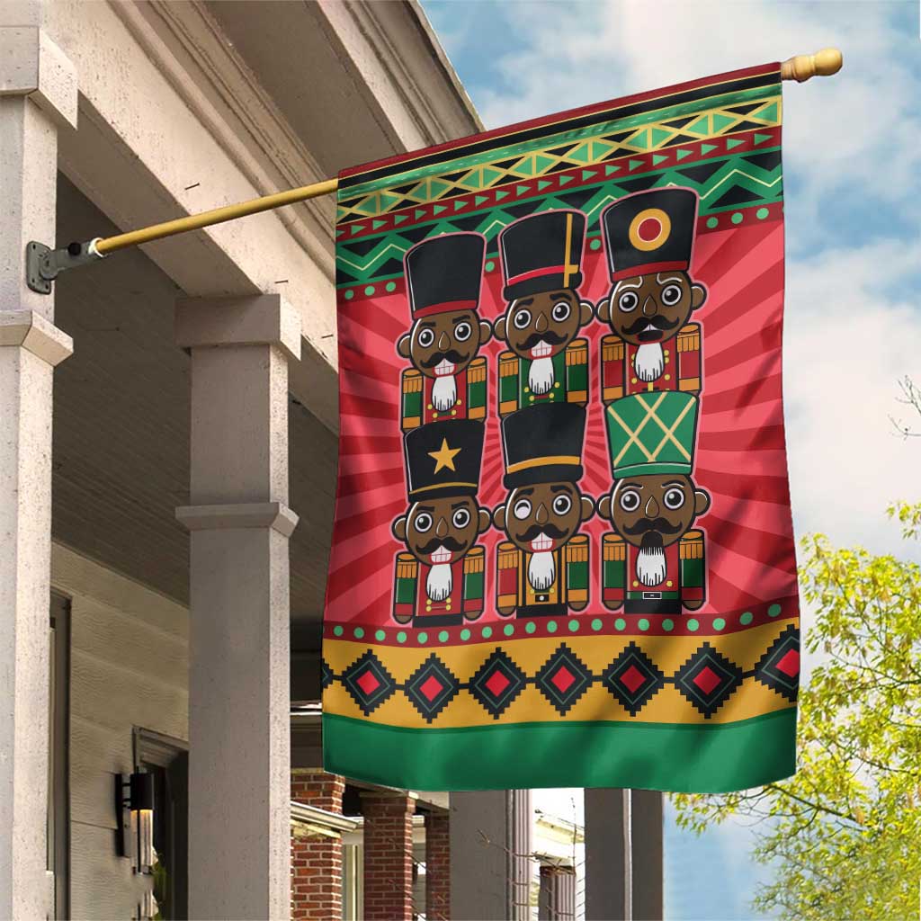 Black Nutcrackers Garden Flag Afro Christmas