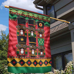 Black Nutcrackers Garden Flag Afro Christmas