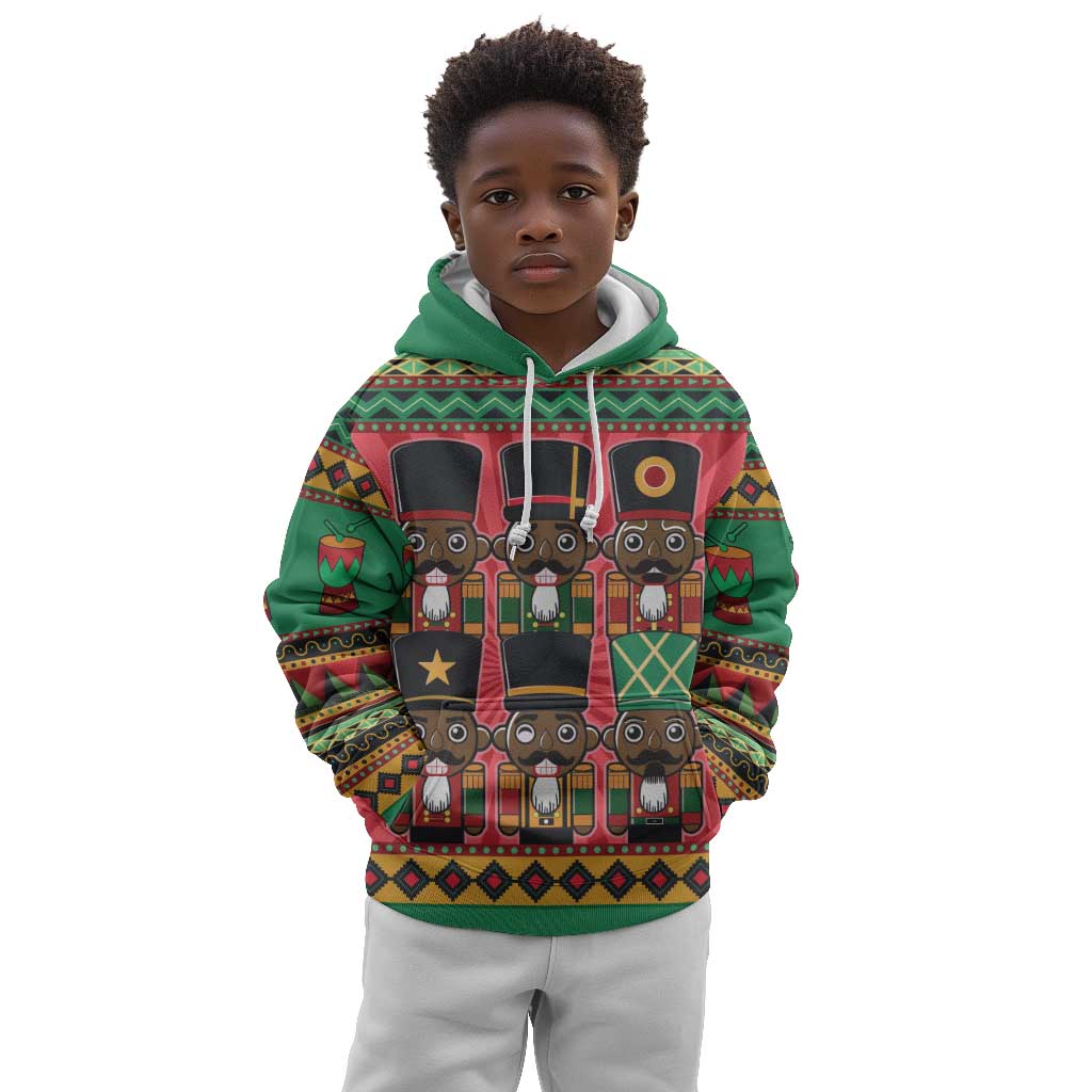 Black Nutcrackers Kid Hoodie Afro Christmas