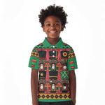 Black Nutcrackers Kid Polo Shirt Afro Christmas