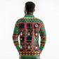 Black Nutcrackers Long Sleeve Polo Shirt Afro Christmas