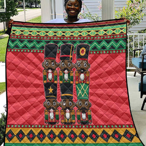 Black Nutcrackers Quilt Afro Christmas