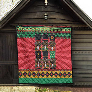 Black Nutcrackers Quilt Afro Christmas