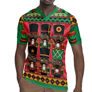 Black Nutcrackers Rugby Jersey Afro Christmas