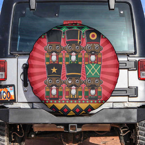 Black Nutcrackers Spare Tire Cover Afro Christmas