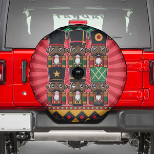 Black Nutcrackers Spare Tire Cover Afro Christmas