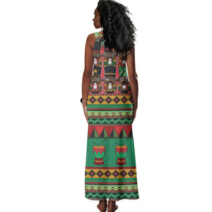 Black Nutcrackers Tank Maxi Dress Afro Christmas