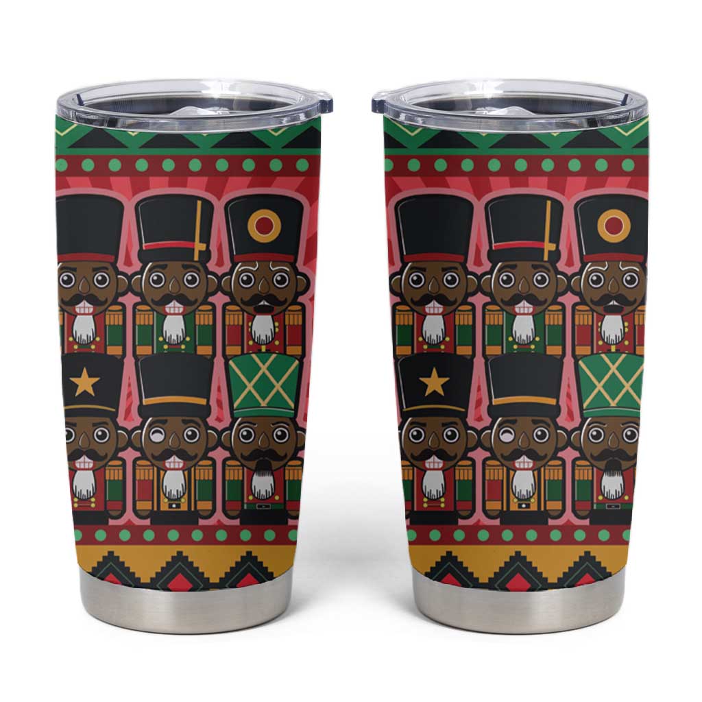 Black Nutcrackers Tumbler Cup Afro Christmas