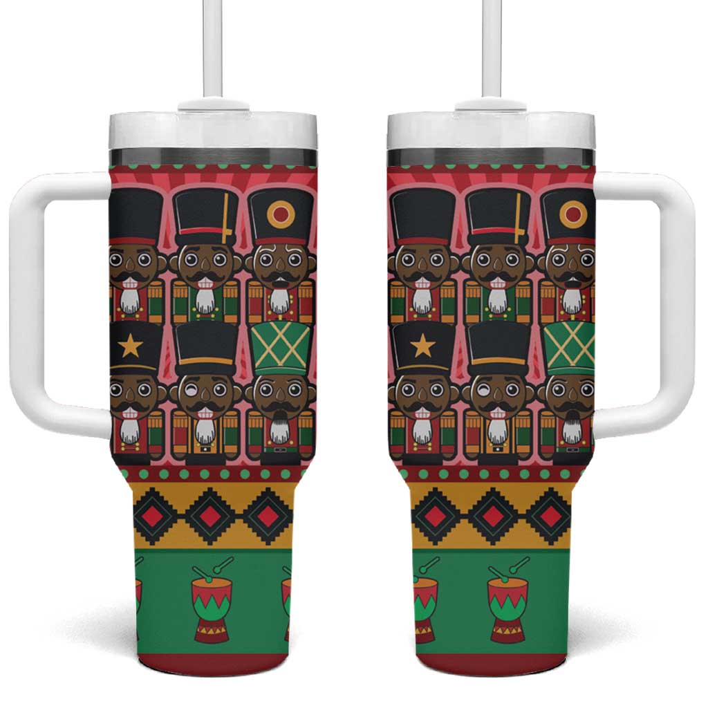 Black Nutcrackers Tumbler With Handle Afro Christmas