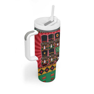 Black Nutcrackers Tumbler With Handle Afro Christmas