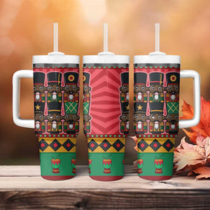 Black Nutcrackers Tumbler With Handle Afro Christmas