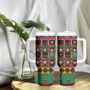 Black Nutcrackers Tumbler With Handle Afro Christmas