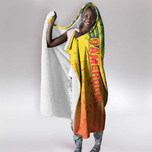 Cameroon Soccer Hooded Blanket Indomitable Lions Football - Road To Champion