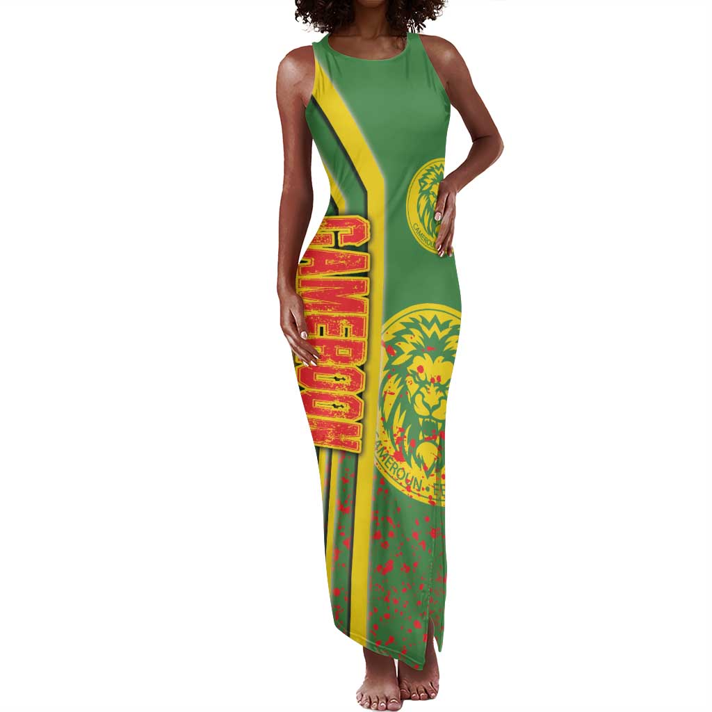 Cameroon Soccer Tank Maxi Dress Indomitable Lions Football - Road To Champion