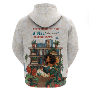Never Underestimate A Girl Who Loves Reading Books Hoodie African Book Lovers