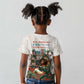 Never Underestimate A Girl Who Loves Reading Books Kid T shirt African Book Lovers