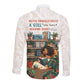 Never Underestimate A Girl Who Loves Reading Books Long Sleeve Button Shirt African Book Lovers