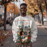 Never Underestimate A Girl Who Loves Reading Books Sweatshirt African Book Lovers