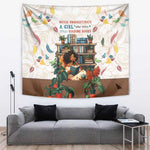 Never Underestimate A Girl Who Loves Reading Books Tapestry African Book Lovers