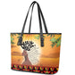 Dear Black Girl Leather Tote Bag African Pride Black Women