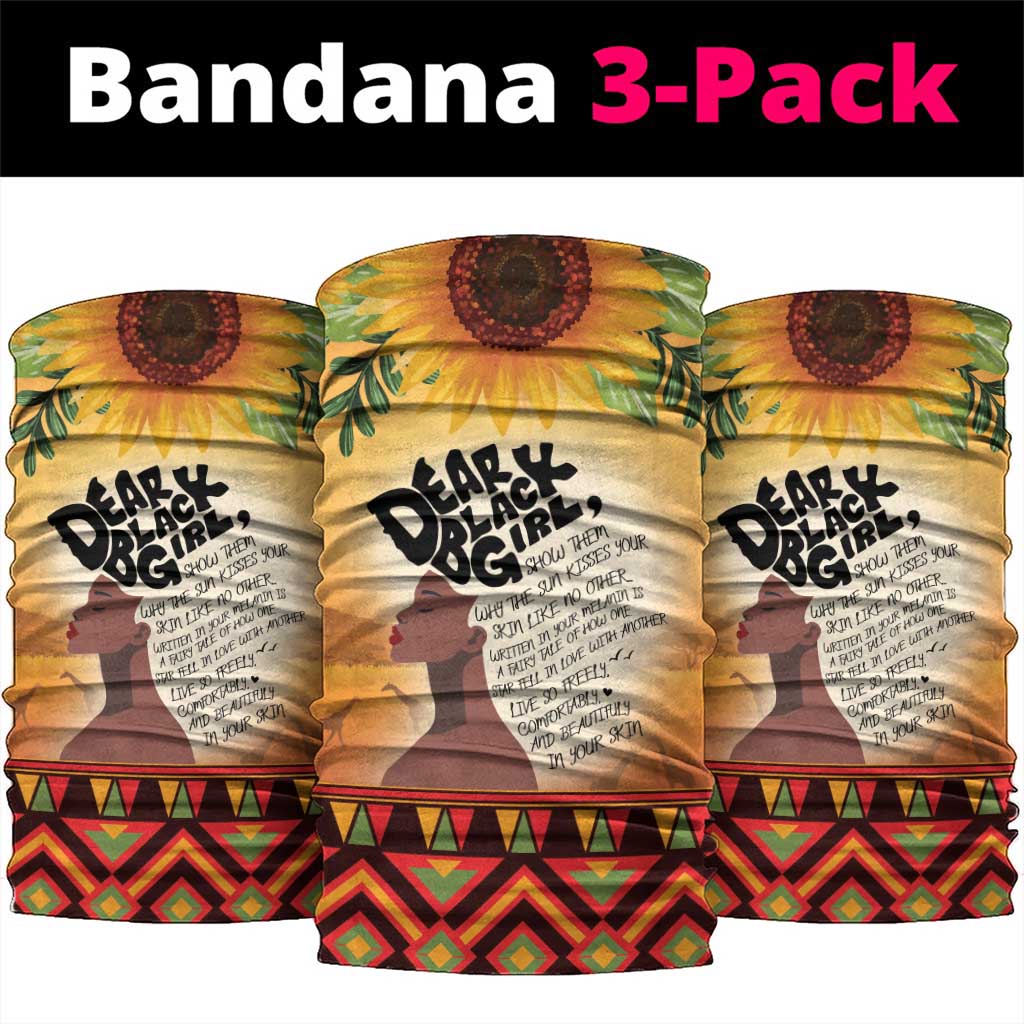 Dear Black Girl Neck Gaiter African Pride Black Women DT04