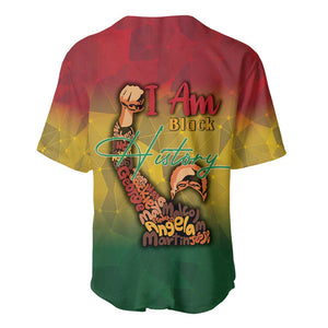 Black History Month Baseball Jersey I Am Black