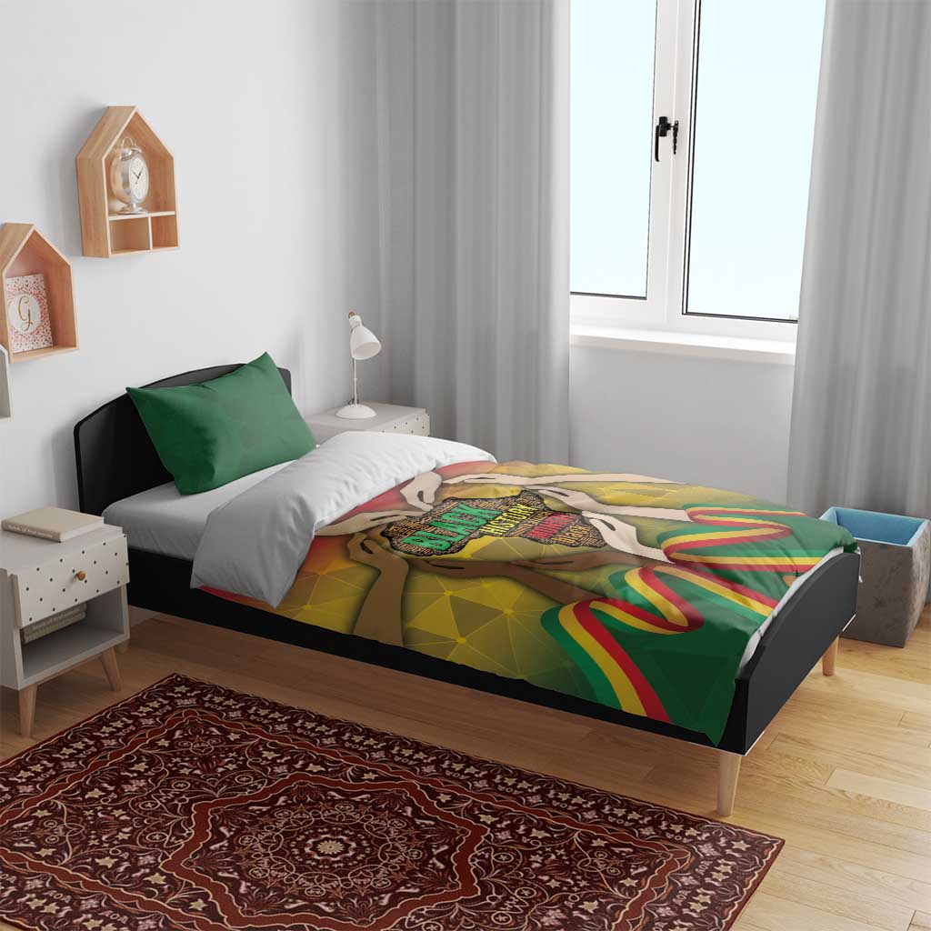 Black History Month Bedding Set I Am Black