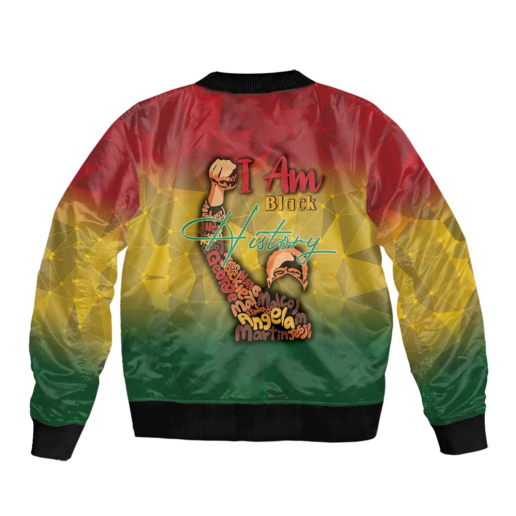 Black History Month Bomber Jacket I Am Black