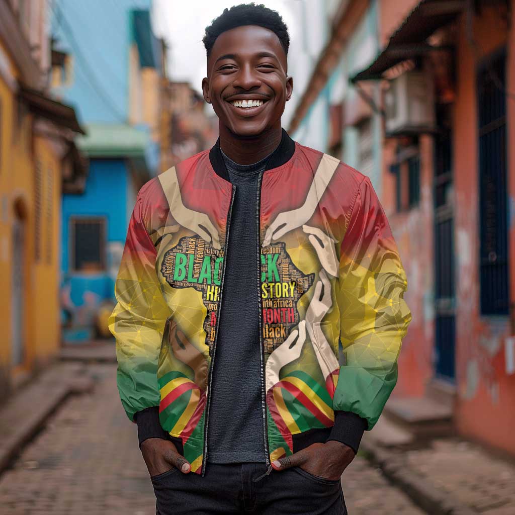 Black History Month Bomber Jacket I Am Black