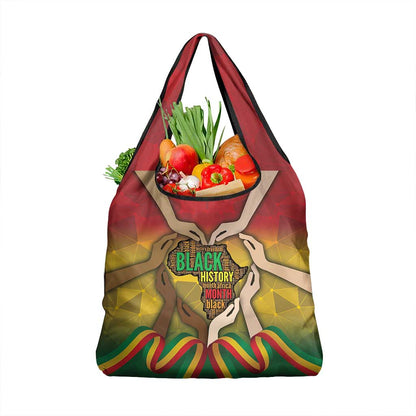 Black History Month Grocery Bag I Am Black