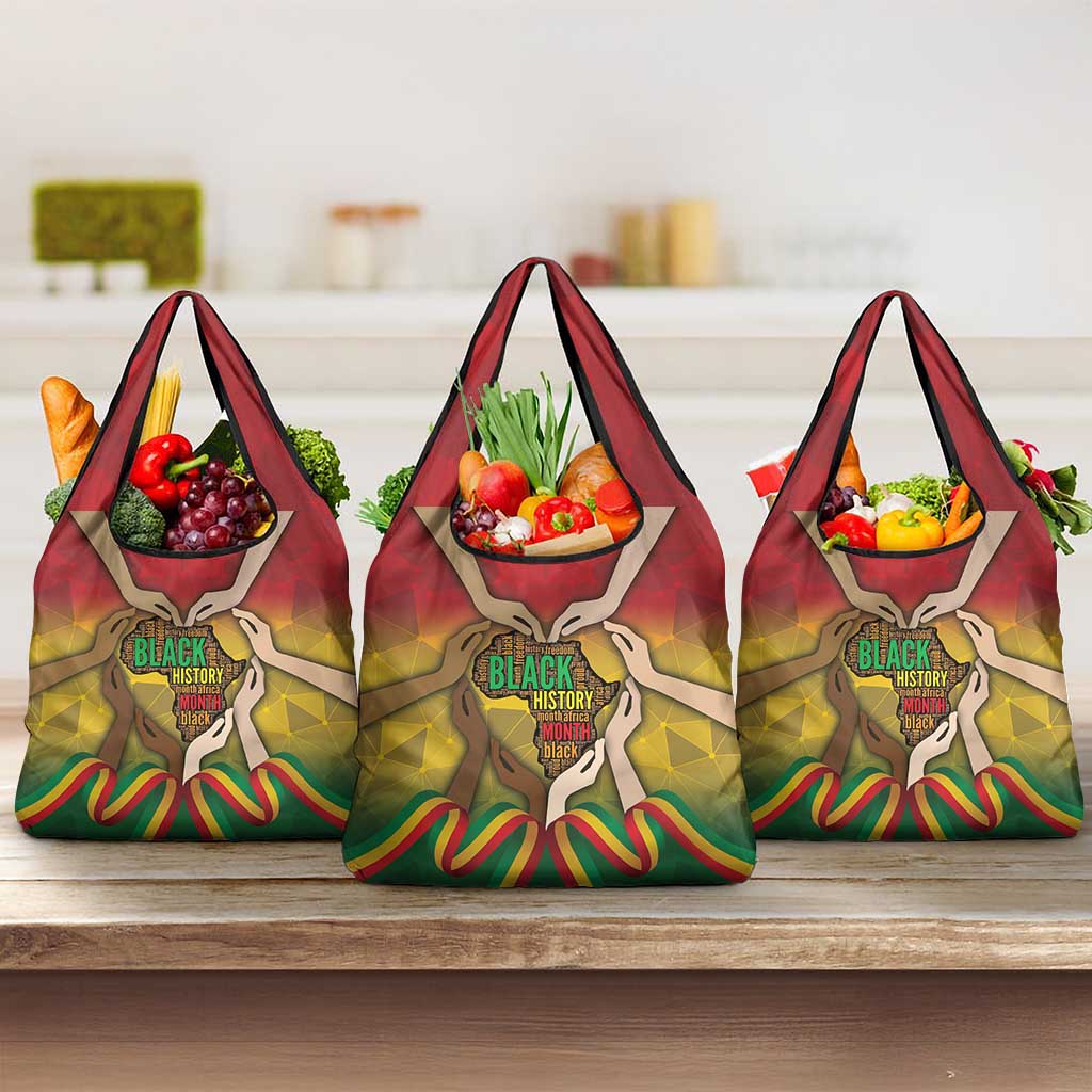 Black History Month Grocery Bag I Am Black