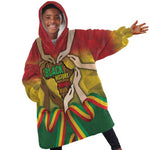 Black History Month Kid Wearable Blanket Hoodie I Am Black