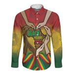 Black History Month Long Sleeve Button Shirt I Am Black