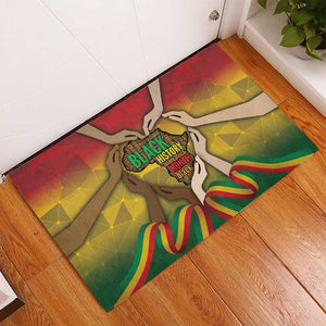 Black History Month Rubber Doormat I Am Black