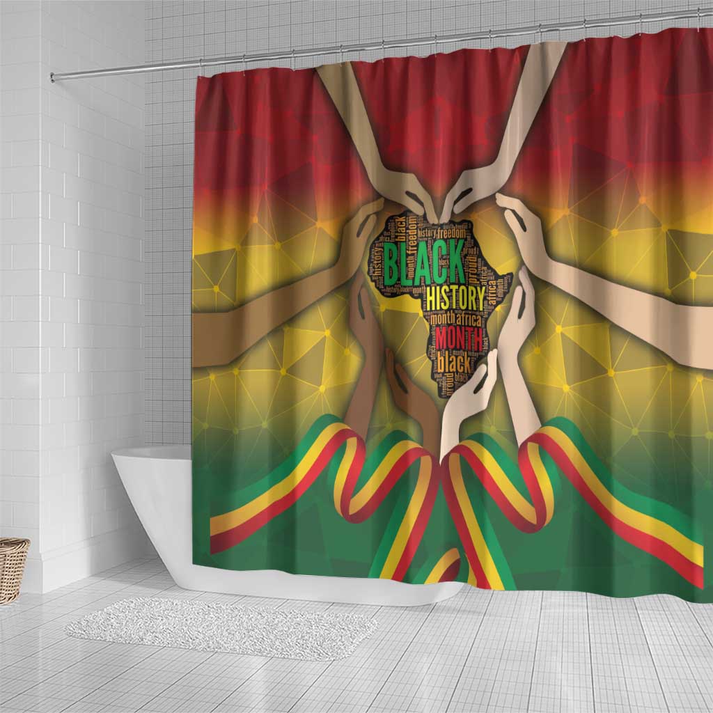 Black History Month Shower Curtain I Am Black
