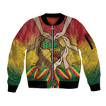 Black History Month Sleeve Zip Bomber Jacket I Am Black