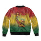 Black History Month Sleeve Zip Bomber Jacket I Am Black
