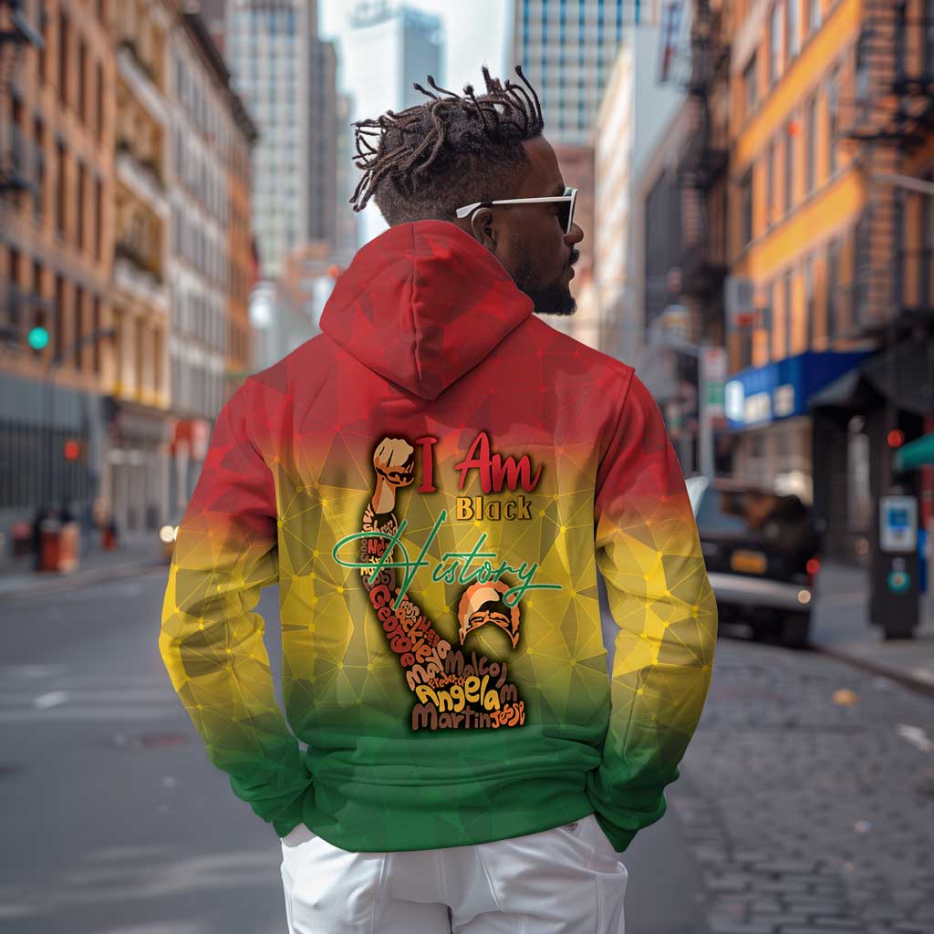 Black History Month Zip Hoodie I Am Black
