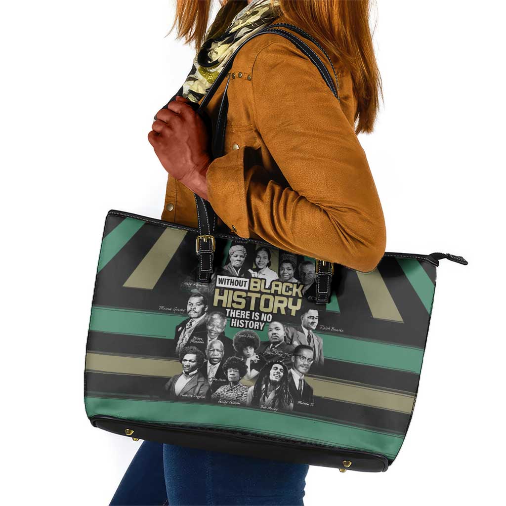 Black History Month Leather Tote Bag Civil Rights Leaders