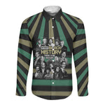 Black History Month Long Sleeve Button Shirt Civil Rights Leaders