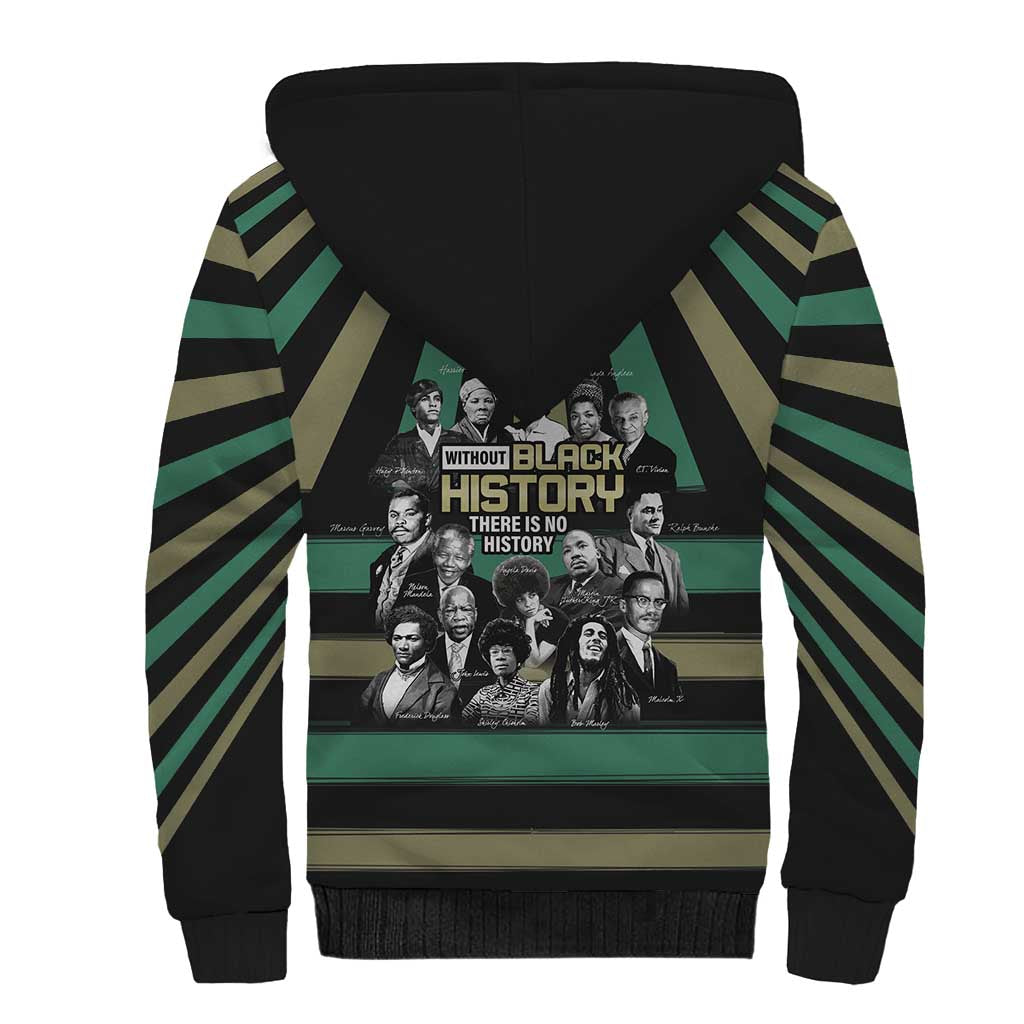 Black History Month Sherpa Hoodie Civil Rights Leaders